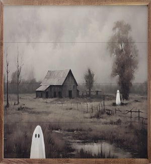 Barn With Ghosts By Petals Prints Design